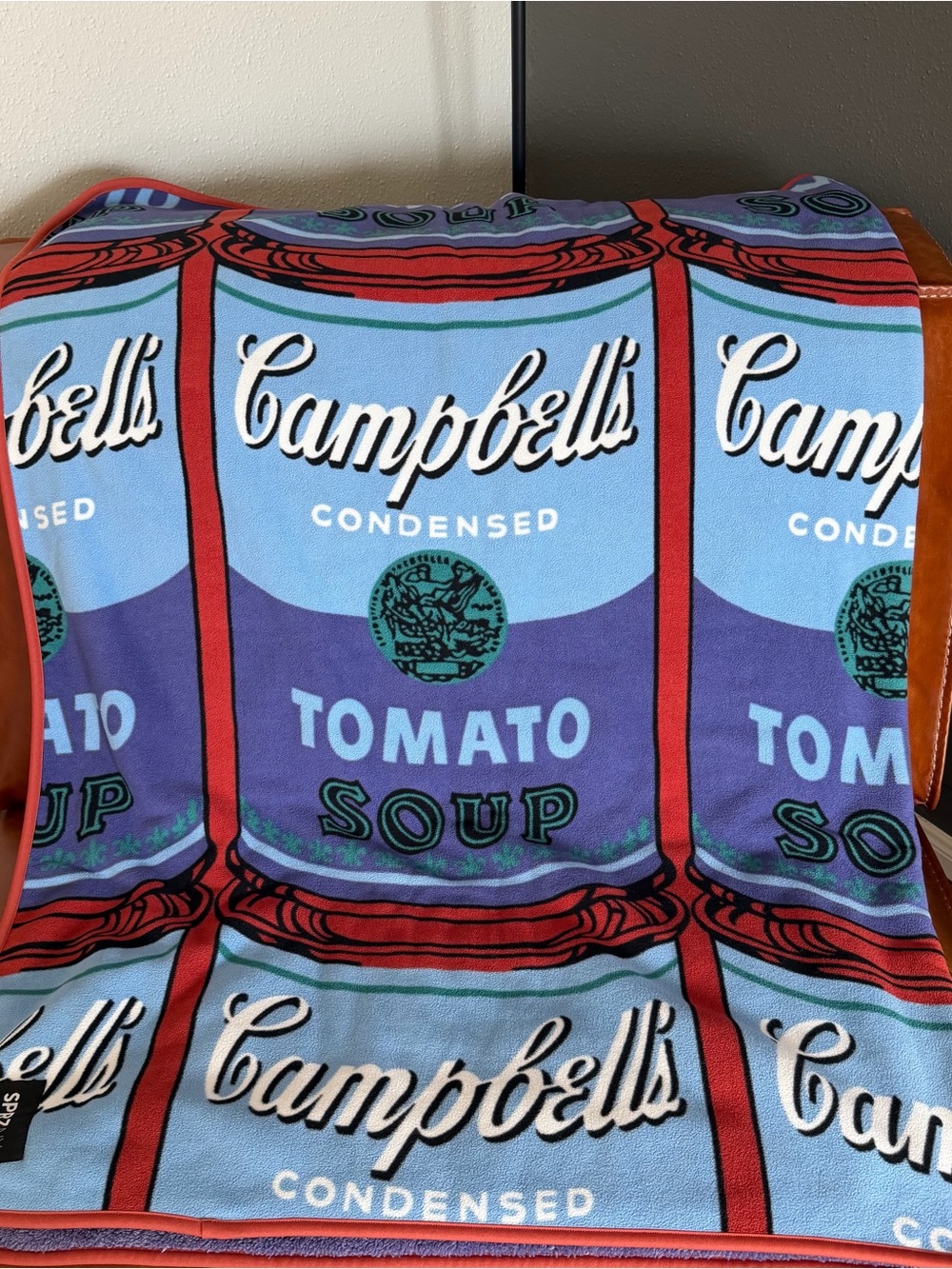 ANDY WARHOL Blanket UNIQLO MoMA Limited Edition Campbell's Soup Can Excellent